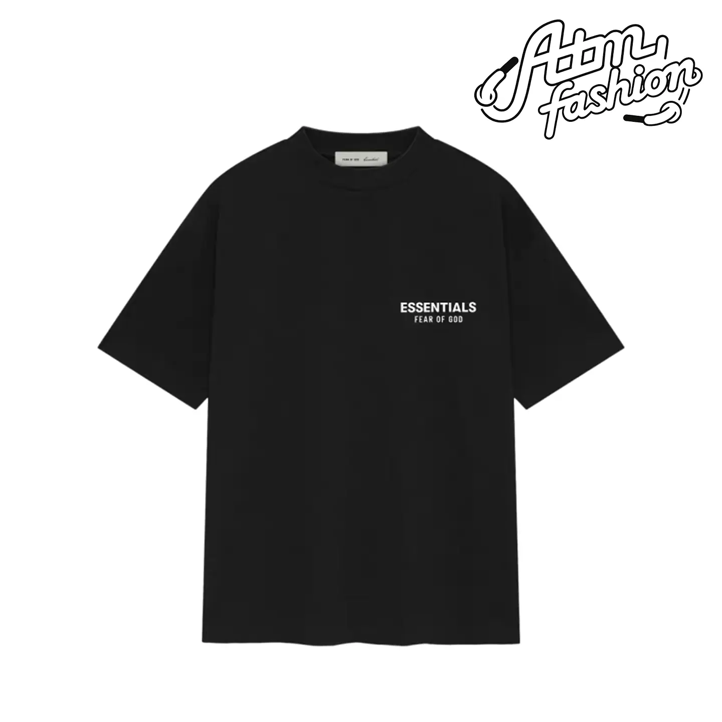 Fear of God Essentials Classic Short Sleeve Tee Jet Black Authentic Brand New Fashion Streetwear Hypebeast Limited Gift