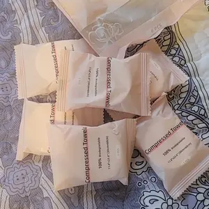 Compressed Towel 6/30 Pcs Disposable Compressed Face Towel Portable Cotton Coin Tissue Camping Towel for Travel/Home/Outdoor Activities