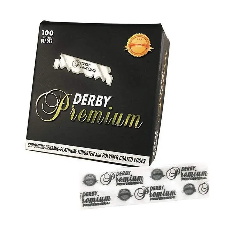 Derby Premium Single Edge Razor Blades 100 Pcs Derby Premium Single Edge Razor Blades 100 Pcs