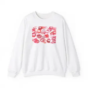 Viral Kisses Sweatshirt, Boyfriend Valentines Day Gift Sweatshirt, Cute Love Sweatshirt for Girlfriend, Trending Lips Sweatshirt Pullover Crewneck Sweater Menswear Stylish