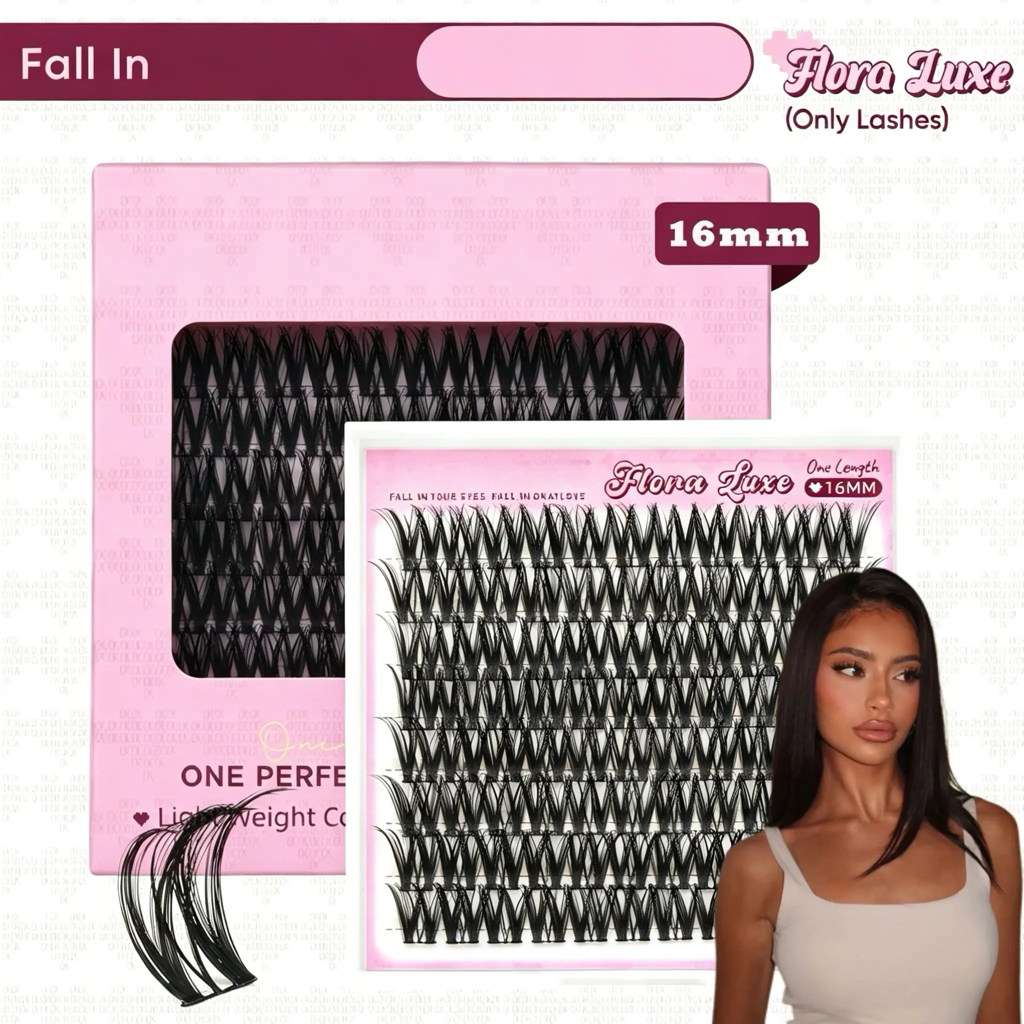 Wtvane Wispy 16mm Lash Clusters