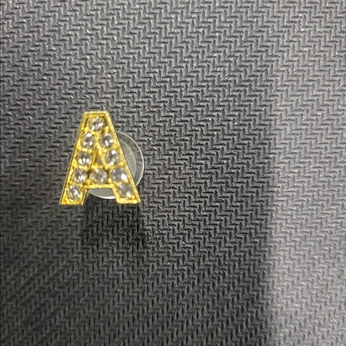 Gold Platted Cubic Zirconia Croc Charms Letters (A-Z)