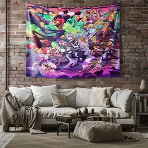 Helluva Boss Patterned Tapestry, Fashionable Room Flag, Unique Wall Art In Living Room And Bedroom, Soft And Durable Suitable For Children And Adults' Daily Holiday Birthday Gifts, Bedroom Decorations