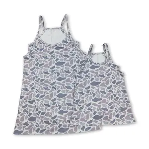 Adult Women Summer Yoga Dress Camo Sports Dress Atheletic Dresses