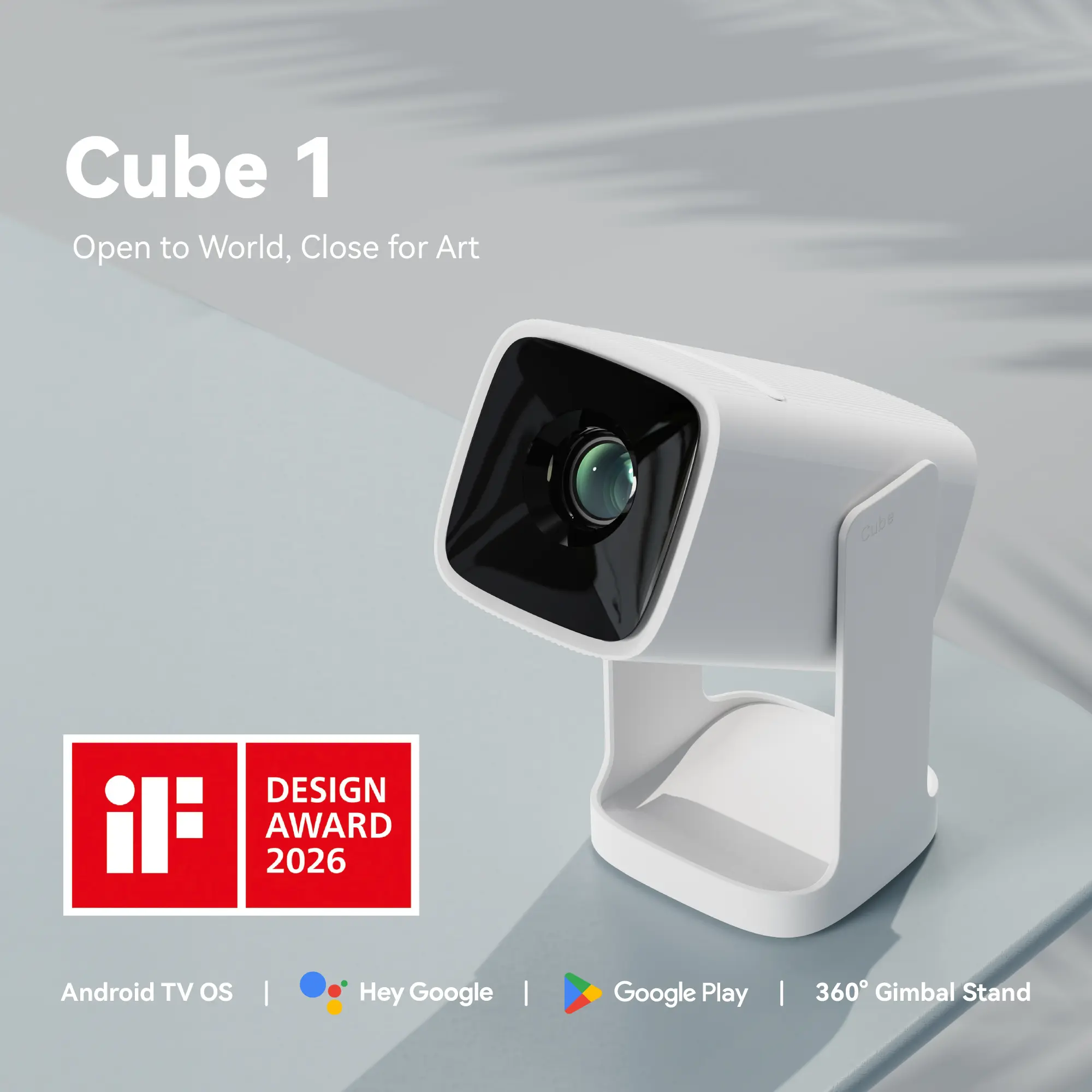REAL Android TV OS, Bluetooth Mini Projector, 2.4G/5G Wi-Fi, Portable Outdoor Projector with Built-in Speaker, Compatible with Smartphone, HDMI, 1080P supported, 200 ISO Lumens, Outdoor Use, Wanbo Cube 1 tiktokshopspringglo