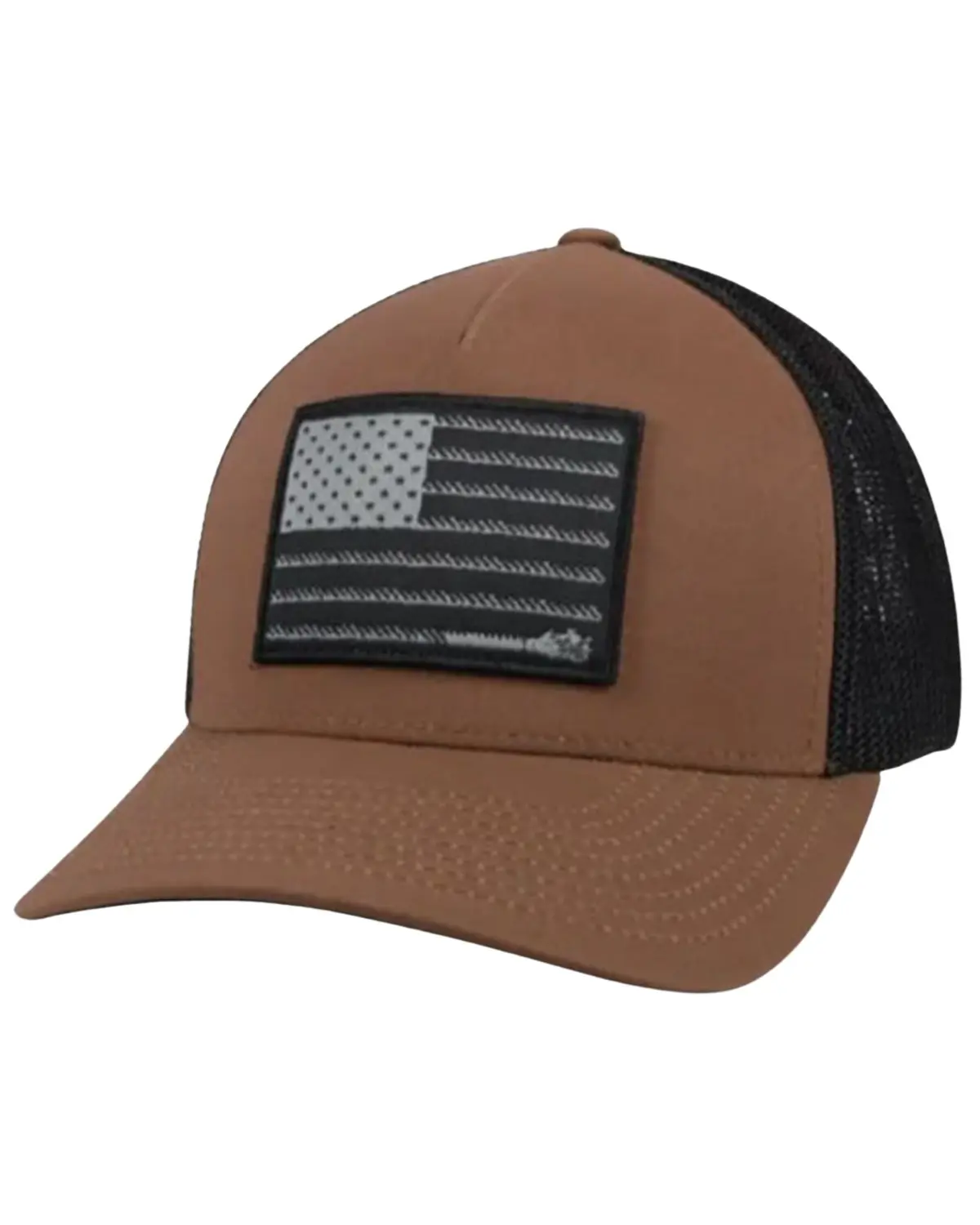 Hooey Men's Men'S Liberty  Flag Patch Trucker Cap - 2110Brbk