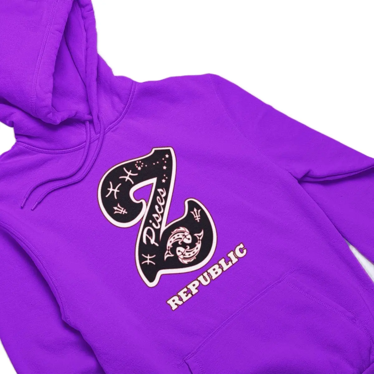 Pisces  Embroidered Unisex Hoodie by Zodiac Republic