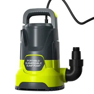 Portable Sump Pump 1.5 HP Submersible Water Draining Pump 5500 GPH Clean Dirty Electric Transfer Pumps with Adapters for Pool Basement Garden Spa Hot Tub Pond Flood Yard Water Tank