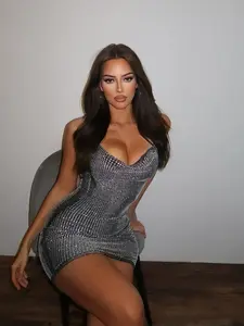 Sparkle City Embellished Mini Dress - Black