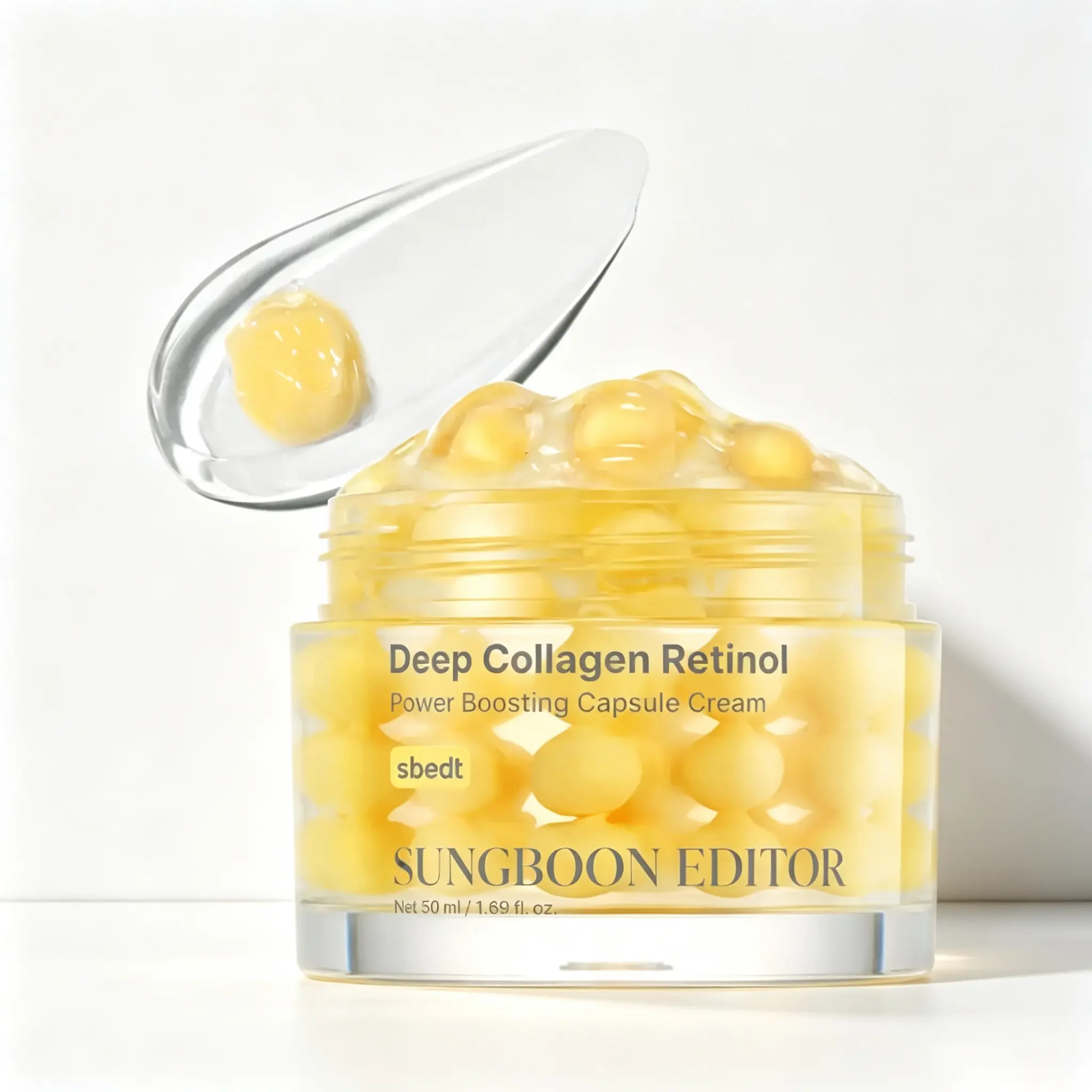Sungboon Retinol Capsule Cream - Korean K-beauty Skincare Moisturizer for Uneven Skin Tone, Glow, Hydration