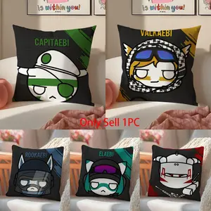 Game D-DOKKAEBIS Pillow Case Pillowcas Soft Detachable Short Plush Fabric With Hidden Zipper Washable And Stain-resistant Decor Home Living Room Bedroom Sofas Office Car Gift