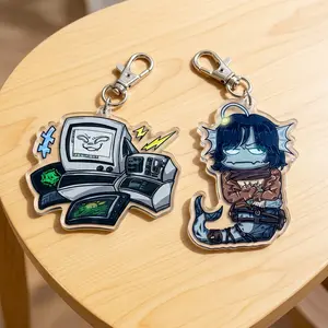 Painter Acrylic Keychain – Pressure Roblox Fan Art, perfect for attaching to bags, keys, or as a gift for friends.