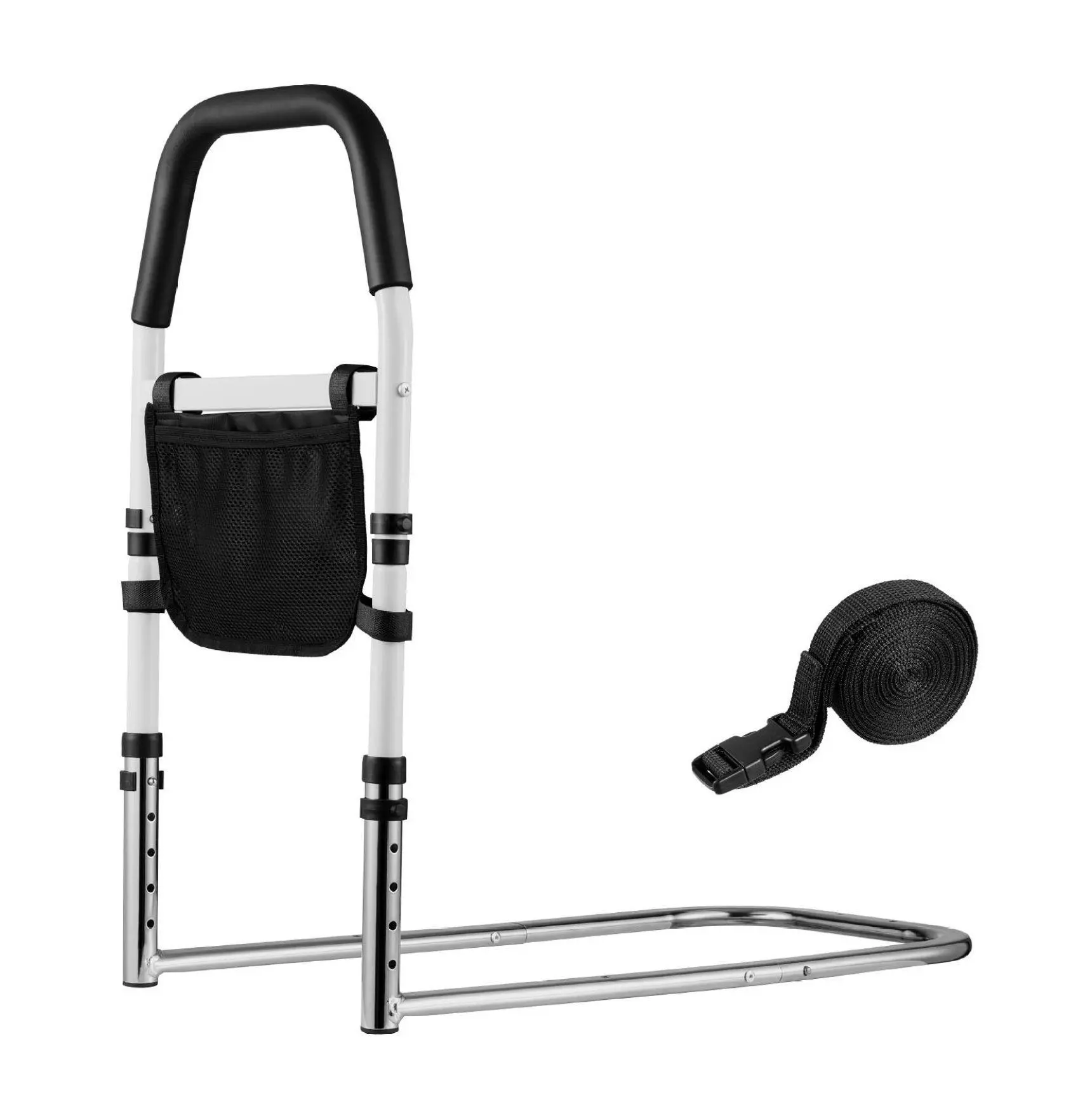 Bed Rail for Elderly, Adjustable Bedside Assist Rail, Bedside Cane for Seniors, Bed Bars for Twin, Full, Queen, King Size Beds - Safety Handrail Non-Telescopic Non-folding