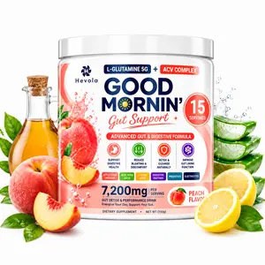 Gut Support Powder 7200mg – Advanced Digestive Health Formula with Apple Cider Vinegar, L-Glutamine 5g, Prebiotics & Digestive Enzymes, Helps Reduce Bloating, Support Gut Lining & Digestive Comfort, 15 Servings