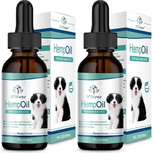 (2 Pack) Organic Hemp Oil for Dogs & Cats - Relieves Anxiety Stress Pain Inflammation Arthritis Allergies Seizures, Improves Sleep, Calms Pets, Supports Joint & Hip Health