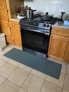 DEXI Kitchen Floor Mats Cushioned Anti Fatigue,17x59, Standing Runner Rug Waterproof, Comfort Memory Foam Padded for Front Sink Laundry Soft Thick Rugs Soft Washable Rugs