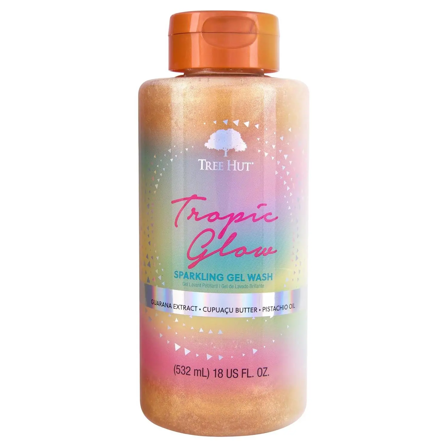 Tree Hut Tropic Glow Foaming Body Wash, 18 Fl Oz | Nourishing & Moisturizing Shower Gel w/ Shea Butter & Essential Oils, Soft & Smooth Skin, Gentle Cleanser For All Skin Types
