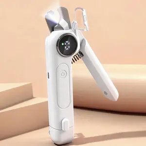 Dual-Purpose Pet Nail Clipper with LED Light & Grinder, Safe Trimmer for Dogs Cats, Sharp & Easy to Use
