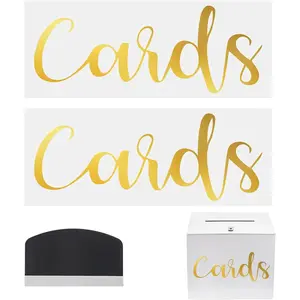 2 count 7.48 Inch Cards Wedding Gifts Box Label Vinyl Decal Sticker Wedding  Stickers for Cards  Card Box Birthday Graduation Party Reception Farmhouse Decor,