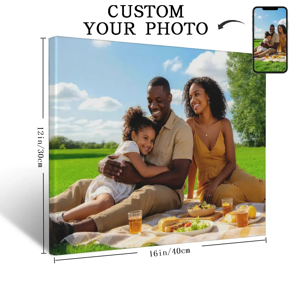 Hang your memories on the wall!Custom wall decor, waterproof and durable, available in multiple sizes.