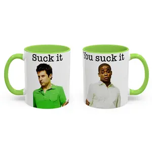 Shawn and Gus "S.ck It" Colorful Mugs (11oz, 15oz), Psych Accent Mug, S1ck It Psych Mug