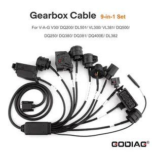 GODIAG 9 in 1 TCU Adapter Cable for VAG Gearbox DQ200 DQ250 DQ380 DQ381 DQ500 Transmission Flash Cable