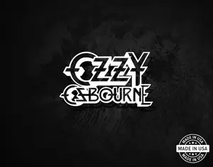 Ozzy Osbourne Decal, Vinyl Die Cut Sticker, Black Sabbath