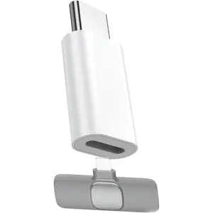 Type C to Lightning Microphone Adapter, USB C Male to Lightning Female Converter for  Lavalier Microphone to your phone, Not for Headphone and Data, also Can charge for iPhone17/ 16 Series etc