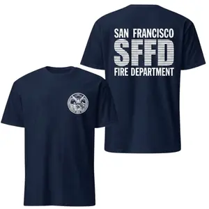 San Francisco Fire Department SFFD T-Shirt, Firefighter Pride Graphic Tee, Soft Cotton Blend Shirt, First Responder Apparel for Men & Women, Firefighter Gift