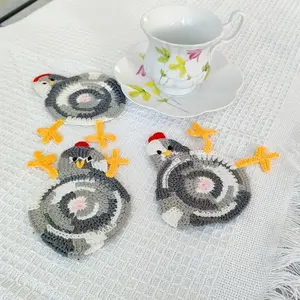 1pc, Humorous Coaster That Can Withstand High Temperatures, Easy to Clean, Reusable in Various Designs, Durable, And Provides Heat Insulation, Featuring a Bird'S Foot Design