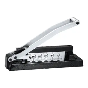 Heavy Duty Hose Ferrule Crimping Tool With Five Die Holes And A 0.44 To 0.63 Inch Crimping Range For PVC, Rubber And Air Hoses, Bench Mount Crimper For Repair, Assembly And Maintenance, Ferrules Not Included