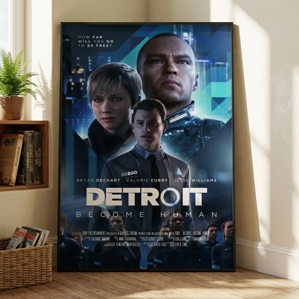 Detroit Become Human Sci Fi Video Game Character Poster, No Framed #4