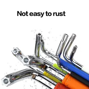 Colorful Hexagonal Socket Wrench with Magnetic Function, S2 Steel Material Ball Head T-Handle, Durable Tool for Mechanics