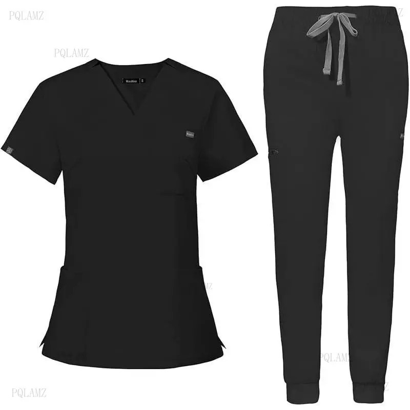 2026 for Women Scrubs with Classic V-Neck & Yoga Jogger Pants Medical Uniform Scrub Set Womenswear Clothes scrubs women