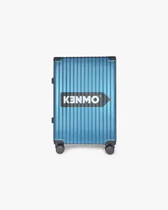 Blue Hardcase Luggage | 24 inch Wide Handle | Bold Logo