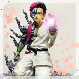 2025 Demon Slayer Akaza Hakuji 17cm Anime Action Figure Pvc Model Doll Desktop Decoration Collectible Gift