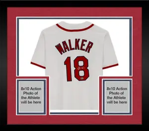 Framed Jordan Walker St. Louis Cardinals Autographed White Cooperstown Replica Jersey - Fanatics Authentic Certified