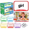BenBen Sight Words Flash Cards, 350 Dolch & Fry High Frequency Site Words for Pre-K, Kindergarten, 1st Grade, 2nd Grade, 3rd Grade, Educational Learning Cards Homeschool Supplies for Ages 3-9
