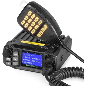 DB25-G GMRS Mobile Radio, 25 Watts Two Way Radio Long Range, Quad Watch, GMRS Repeater Capable, with Dual Band Scanning Receiver, for  , Off Road, Overlanding Black