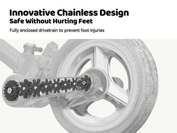 Product Introduction of 【ChristmasGifts】JMMD Multi-Functional 6-in-1 Toddler Bike for 18-60M Baby Balance Bike with Training Wheels, Pedals & Push Handle | Ride-On Toy with Brakes & Kickstand | First Birthday Gift for Baby Boys & Girls 8