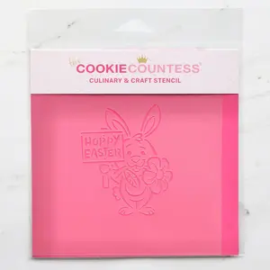 BUNNY AND SIGN PYO STENCIL