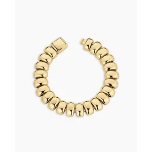 gorjana – Charlie Bracelet – 18K Gold-Plated Sculptural Bracelet – Bold & Effortless Style