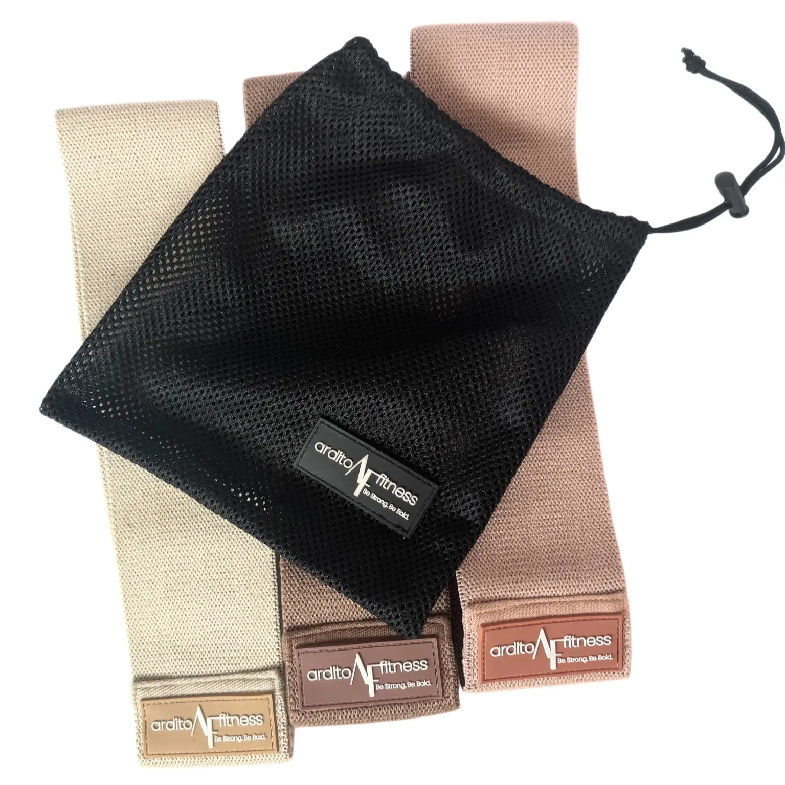 Ardito Fitness Set of 3 Glute Bands - Resistence Bands - Fabric