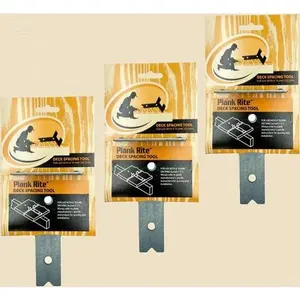 Deck Board Spacing Jig 3 Pack - Professional Fastening Tool for 5-1/2 Inch Boards - Compatible with Treated and Composite Decking - Durable Spacer for Precise Installation - Made in USA for Neat Finish