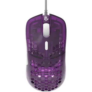 Hati HTM/HT-M Medium 56g Ultra Lightweight Honeycomb Wired Gaming , PixArt 3389 Sensor 16000 DPI, 6 Programmable Buttons, Low Latency, for PC/ (Violet)