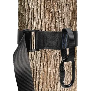 Tree Stand Hunting Harness - Climbing Stands Strap Treestand Belt with Adjustable Metal Hook Quick Easy Quiet To Use