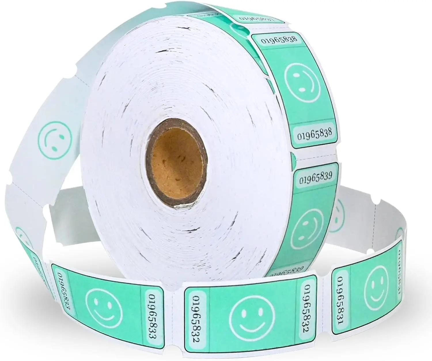 L LIKED Smile Raffle Tickets Roll,Each Tickets 1"x2",for Events, Entry, Class Reward, Fundraiser & Prizes,1000 Tickets Per Roll -Pink
