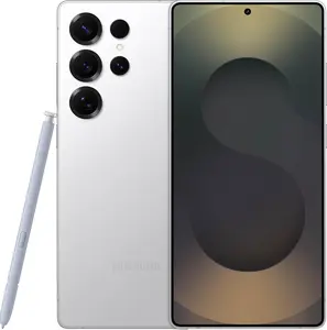 REFURBISHED SAMSUNG Galaxy S25 Ultra  US Version Titanium White Silver 256GB - GSM Unlocked (AT&T AND T-Mobile) - Excellent