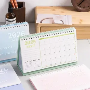 2026 Korean Calendar, Minimalist Fresh Creative Desktop Decoration Plan, Notebook Check, Stylish Daily Planner Organizer, Productivity Planner