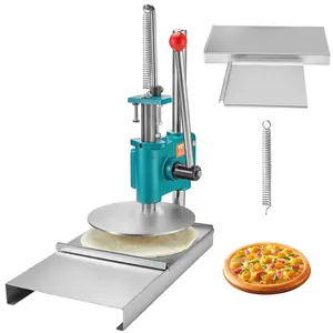 fathersdaygift  VEVOR Manual Pizza Dough Press Machine, 9.5inch/24cm Household Pizza Pastry, Stainless Steel Pizza Presser, Commercial Chapati Sheet Pizza Crust Press Plate, Height Adjustable Pizza Forming Machine
